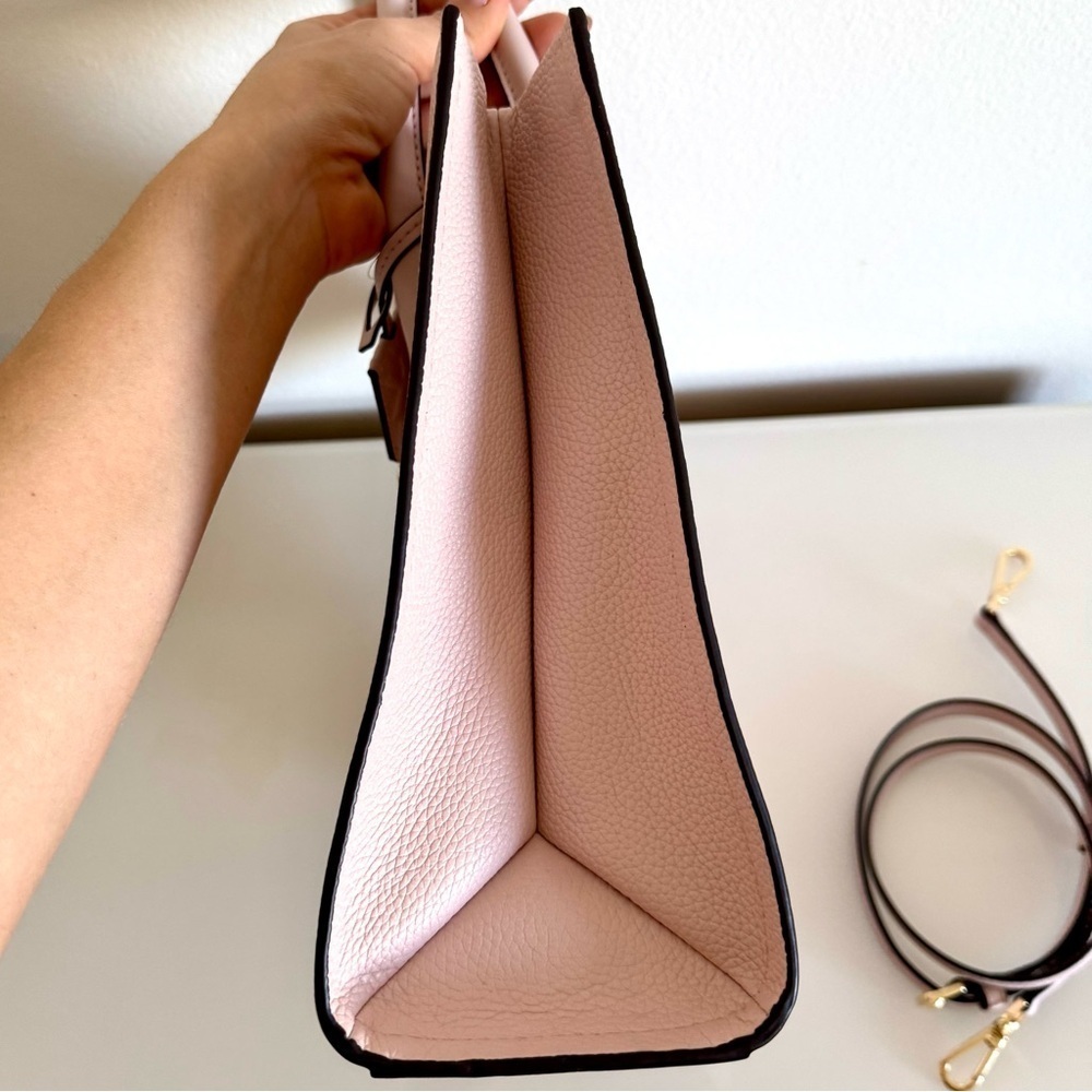 NWT! MICHAEL KORS MIRELLA MEDIUM TOTE LEATHER BAG PINK - Picture 8 of 15